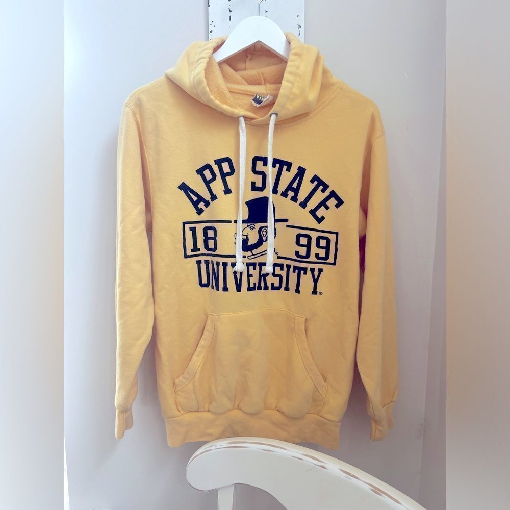 APP STATE Yellow Collegiate Sweatshirt! Size Small; Super soft and very comfy!